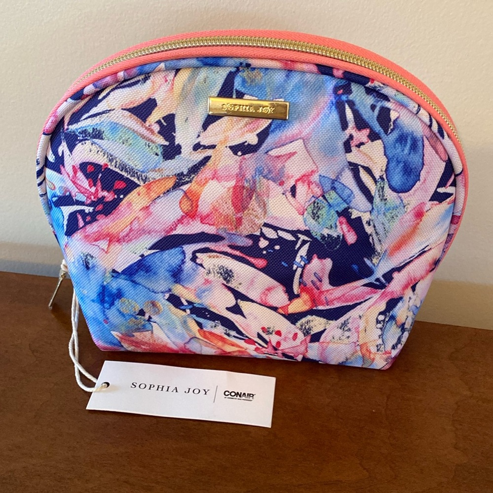 Sophia Joy Cosmetics Clutch Round Top NWT